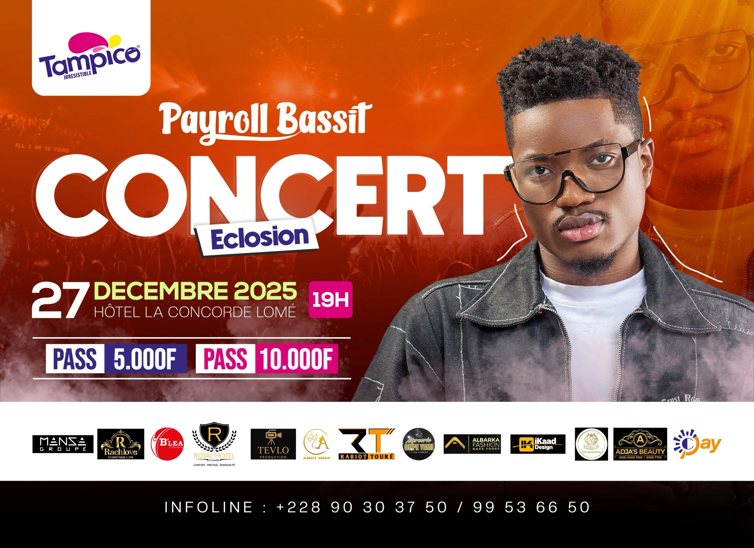 CONCERT PAYROLL B (HOTEL CONCORDE LOME)